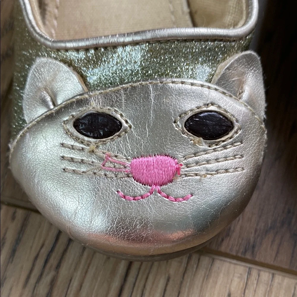 Gap | Gold Cat Face Kids Shoes